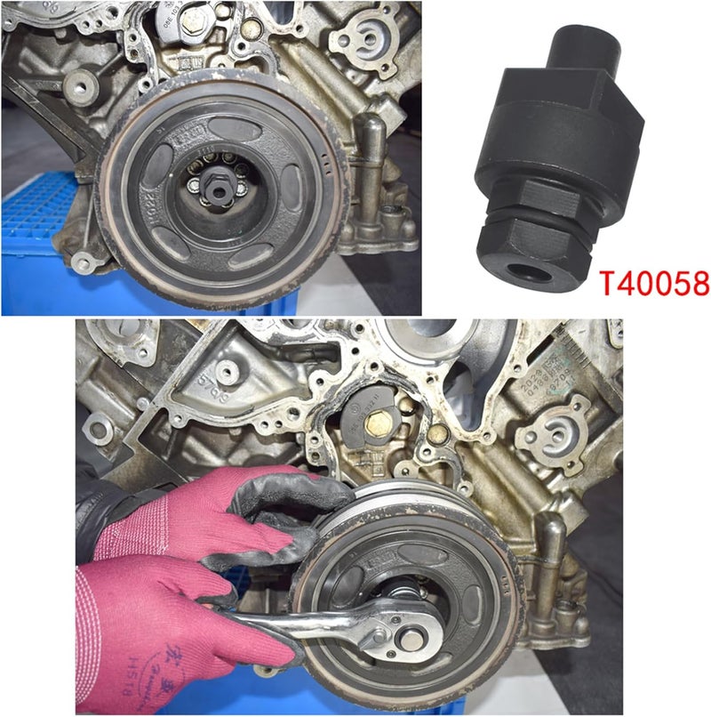 Yuesstloo مجموعة أدوات قفل توقيت عمود الكامات للمحرك، متوافقة مع VW Audi 2.0 2.4 2.5 2.8 3.0T 3.2 4.2 5.0 5.2، توارغ Q7 بورش 3.0T، A4 A6 A6L A8 Q5 Q7 R8، استبدال OEM T40133 T40070 T40058 T10172 - Image 3